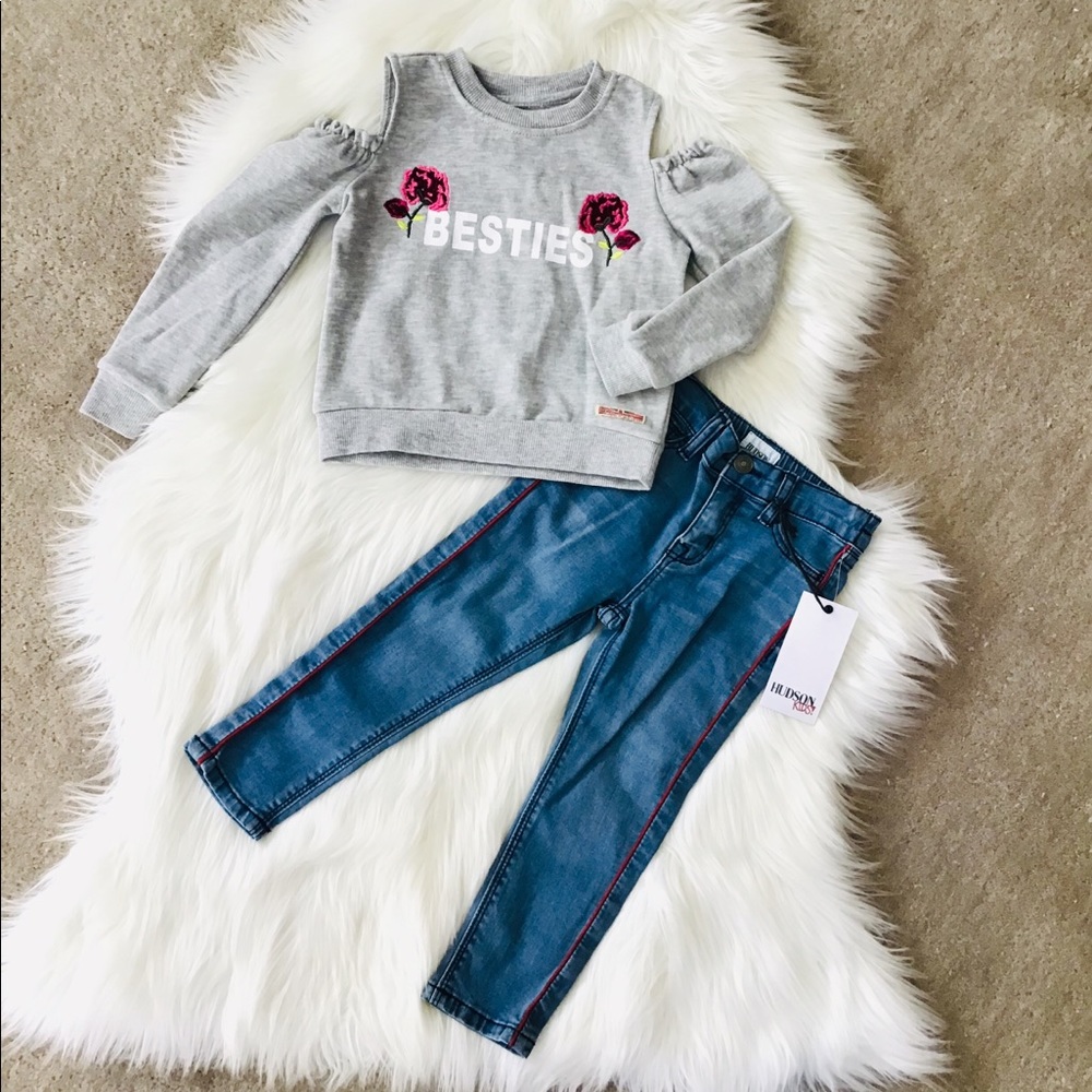 HUDSON Toddler Girl 2 pc Set - 2T